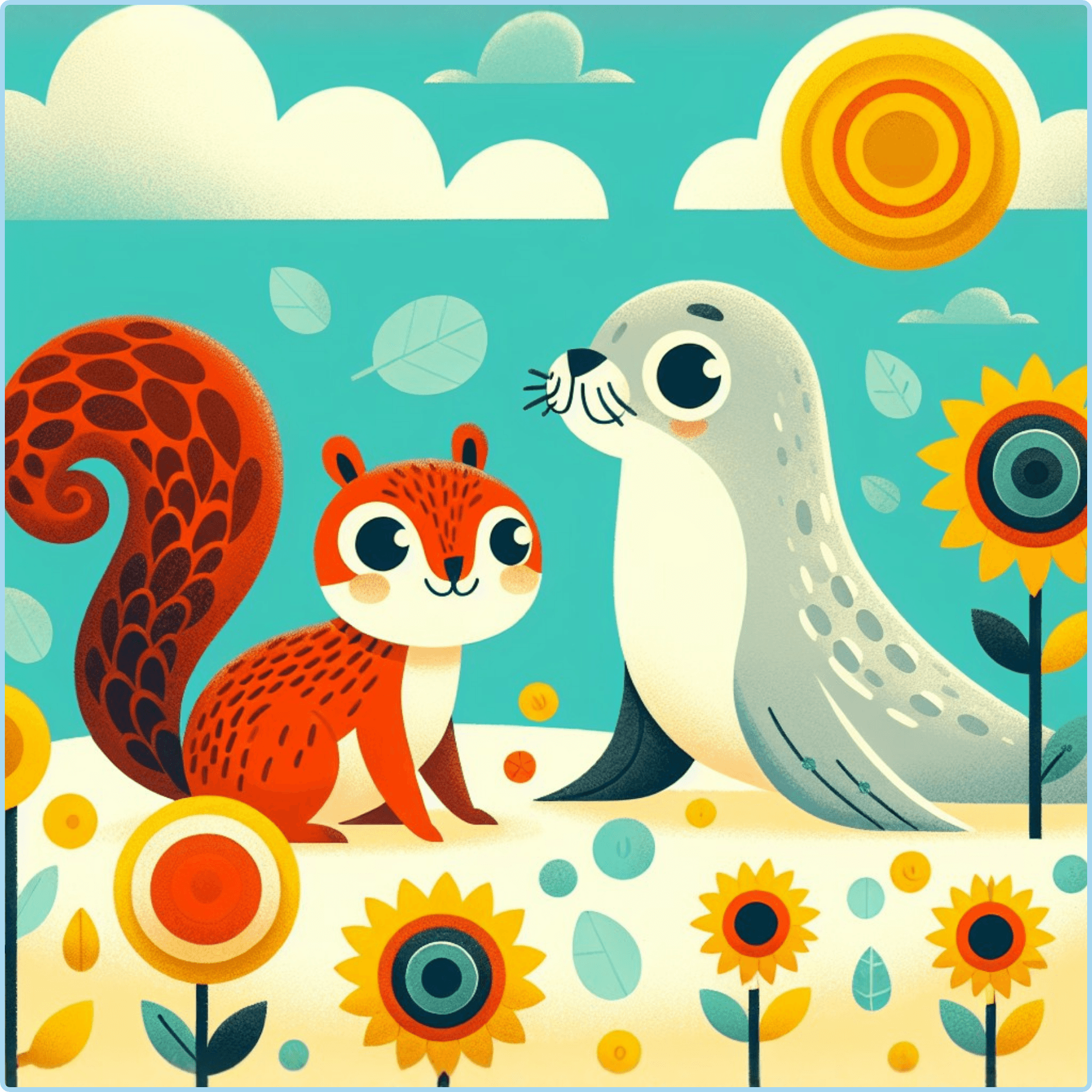 Nibbler & Pip's Sunflower Surprise